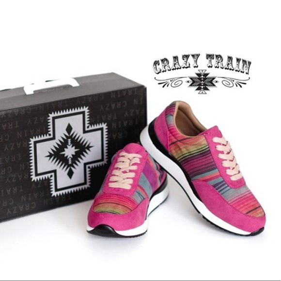 Crazy Train Shoes Crazy Train Nib Pink Serape Lime Crazy Train Shoes Crazy Train Nib Pink Serape Lime